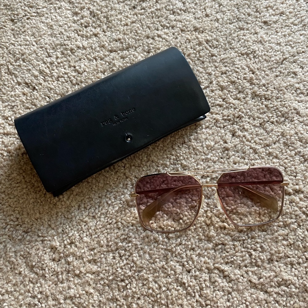 Rag and Bone 70s style sunnies - with case